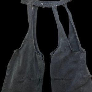 Belt/legging attachment for denim shorts